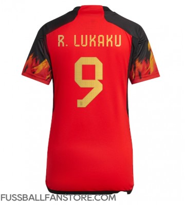 Belgien Romelu Lukaku #9 Replik Heimtrikot Damen WM 2022 Kurzarm
